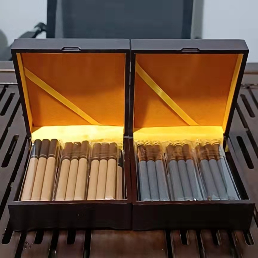 特香古巴波多瓦尔黑黄金雪茄粗细支香气十足强力爆珠薄荷味点燃型