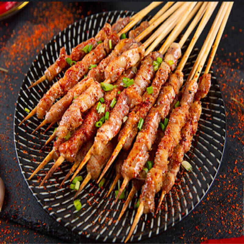烤串半成品羊肉串烧烤串串新鲜5-6人肉串食材家用烤肉套餐 烧烤五花肉
