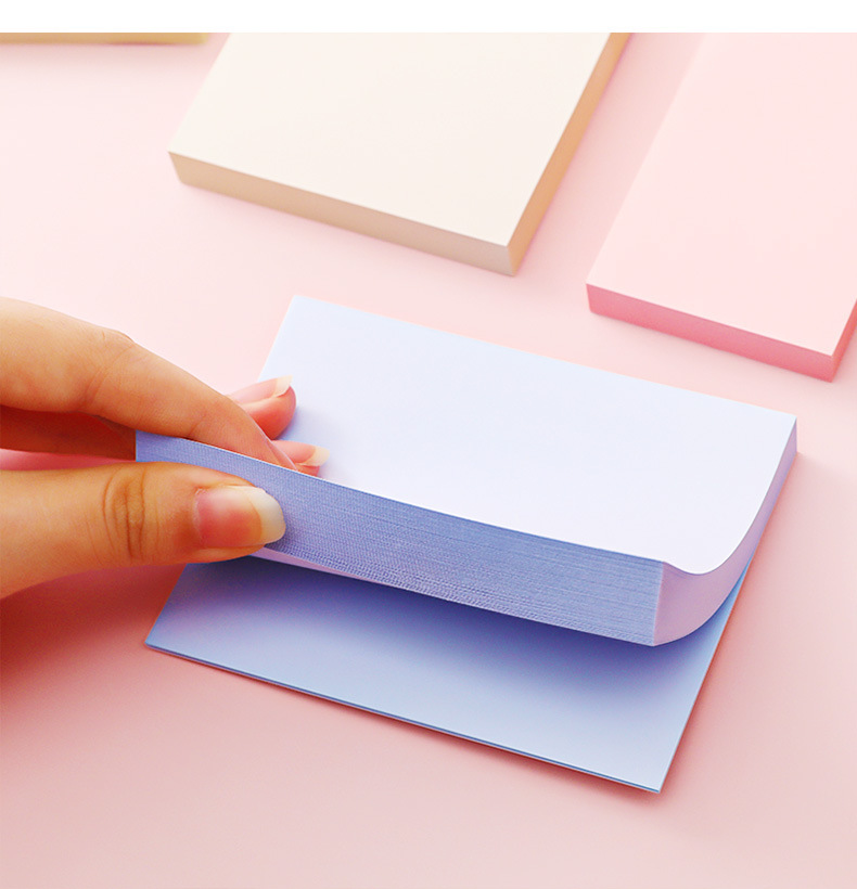 温妤wxpyu小老虎便利贴学生彩色便签本办公纯色便签纸学习文具可撕