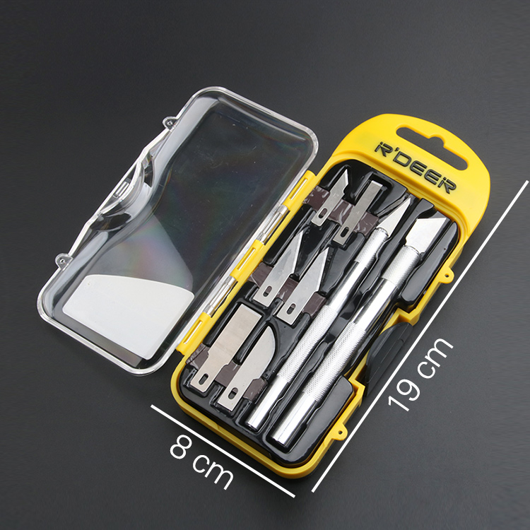 雕刻刀组合14件套装刻刀美工剪纸刻刀笔刀线路板刀具 14件套【b款】