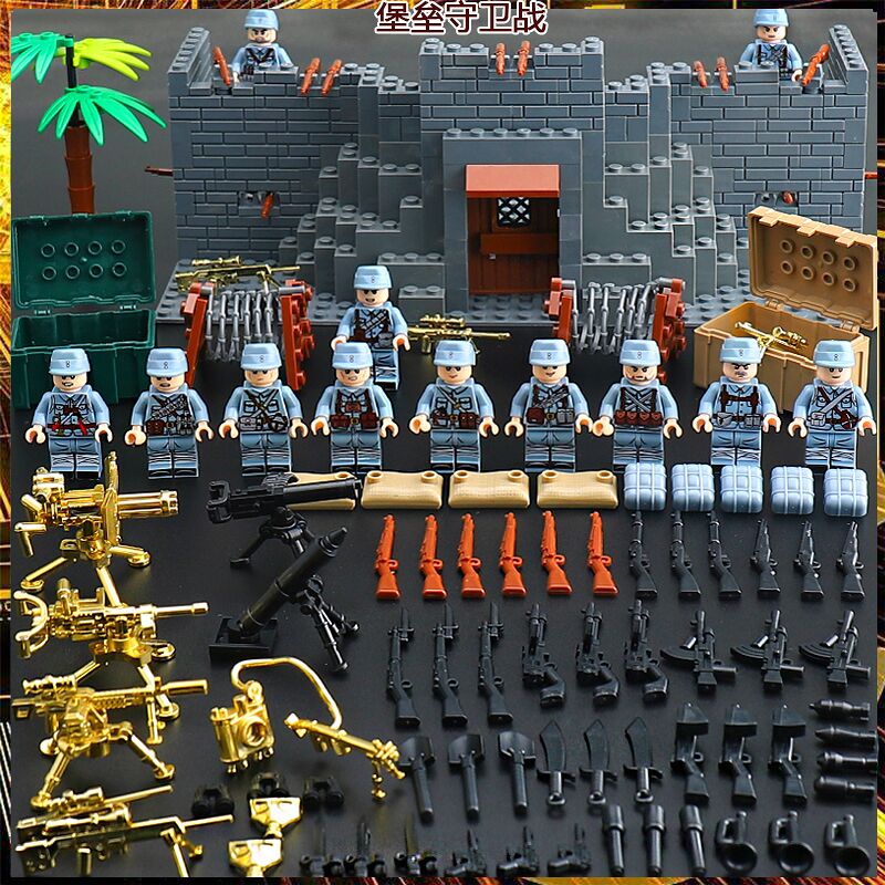 乐高lego积木绝地求生吃鸡玩具军事人仔和平精英刺激战场拼装小人
