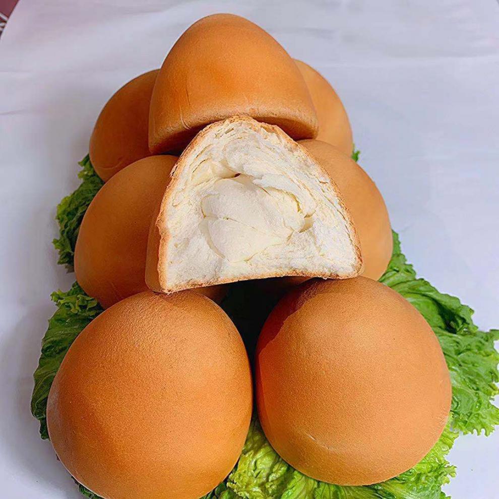 现烤现发纯手工馒头俄式烤馒头速食早餐牛奶味面包老面馒头纯手工烤