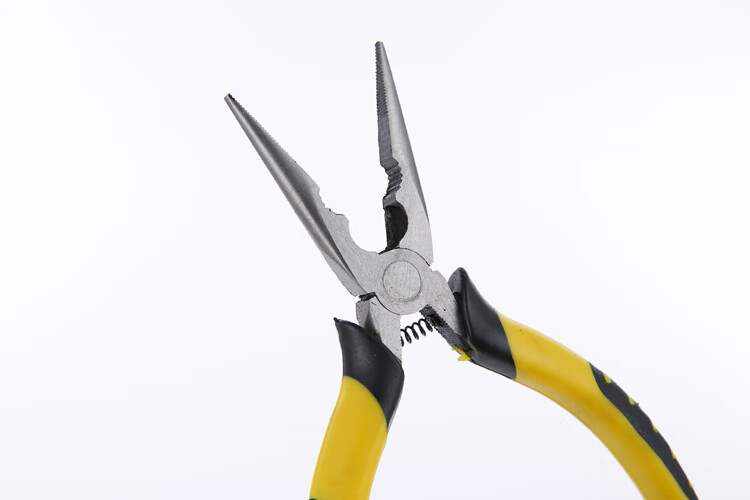 尖嘴钳钳子6寸多功能小8寸工具迷你带弹簧老虎钳小号尖头手工电工子玺