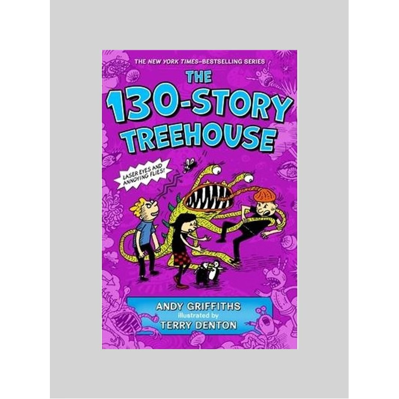 精装 英文原版 130层树屋故事The 130-Story Treehouse: Laser Eyes and Annoying Flies小屁孩树屋历险记The Treehouse Books#10