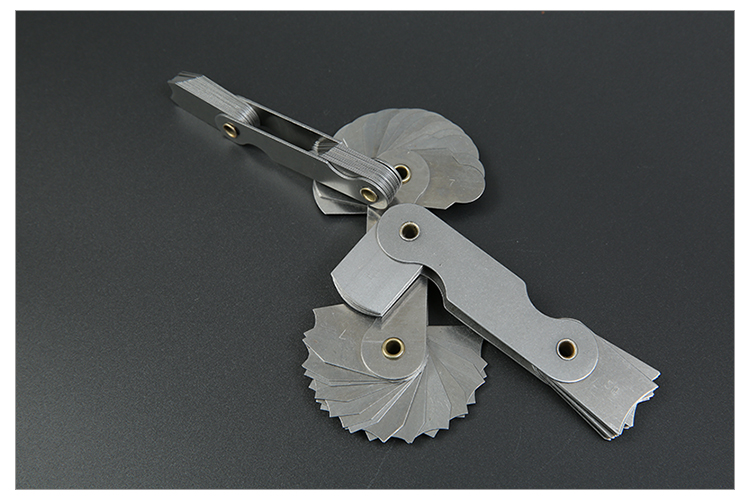 晶花半径规高精度半径尺测量圆弧工具弧度r规样板圆角规 r1-6.