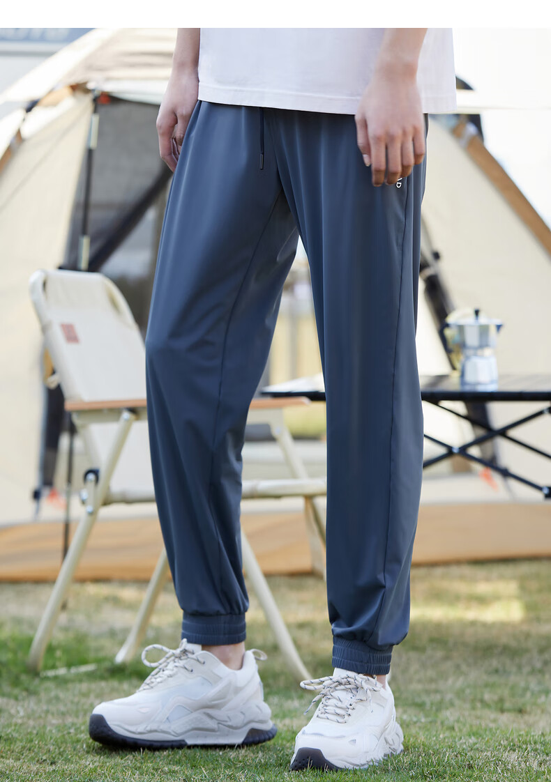 探路者速干裤男22年春夏新款亲肤柔软户外男裤弹力贴身束脚运动舒适