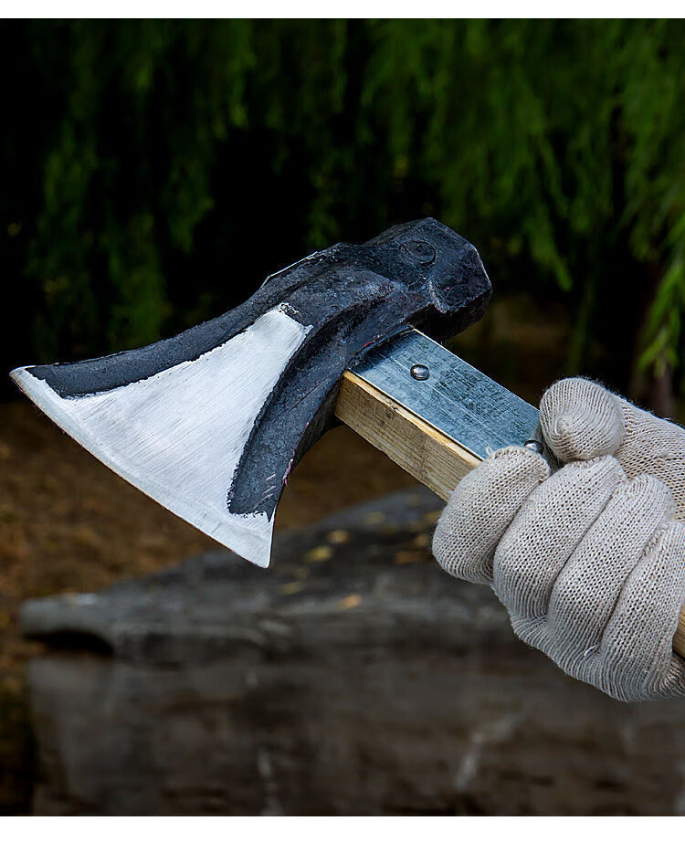 定制斧头锤斧劈柴斧木工斧伐木斧双用加固劈柴工具大号砍柴斧头消防斧