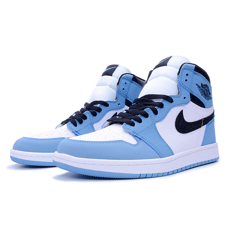 aj高帮男鞋摩韩版绿运动休闲情侣潮牌加绒板鞋 aj1薄荷糖 36【图片