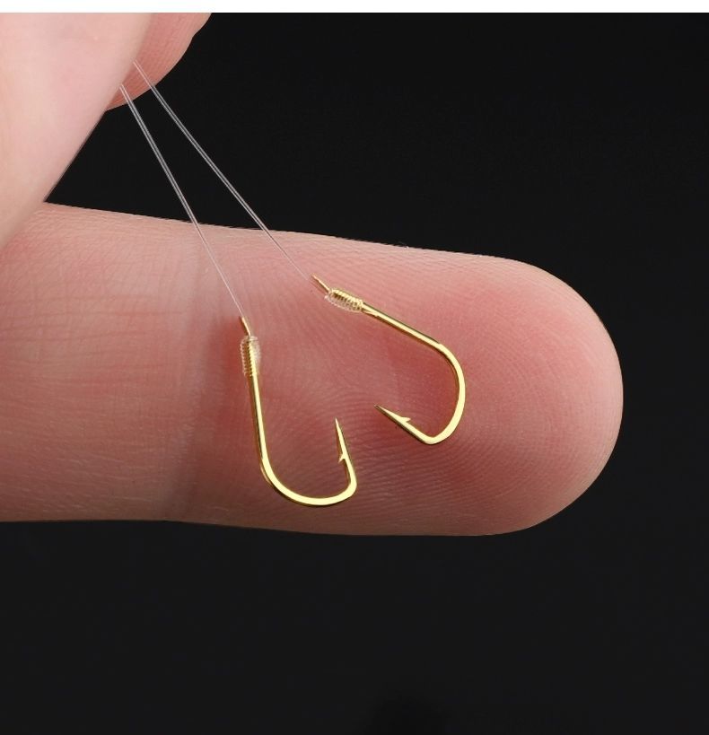 金袖鱼钩绑好超短子线双钩成品套装袖钩鲫鱼钩进口短子线极细20cm其他