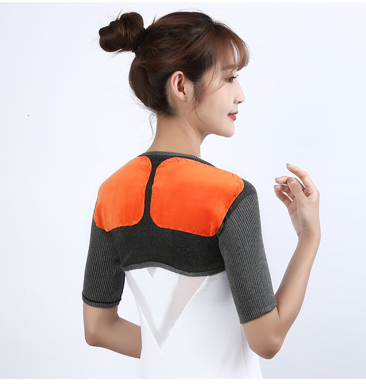 纯棉护肩男女春夏房保暖睡觉防寒防肩周中老年薄炎护颈护肩膀短款肤色