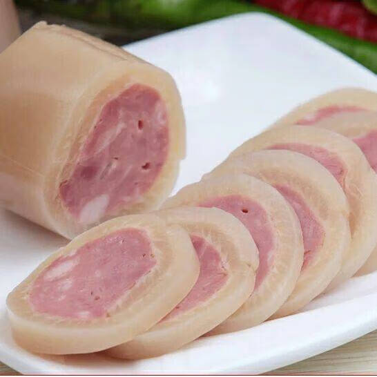 新口味纯肉卤香肘花火腿肠熟食下酒菜香肠烤肠即食真空包装精品肘花