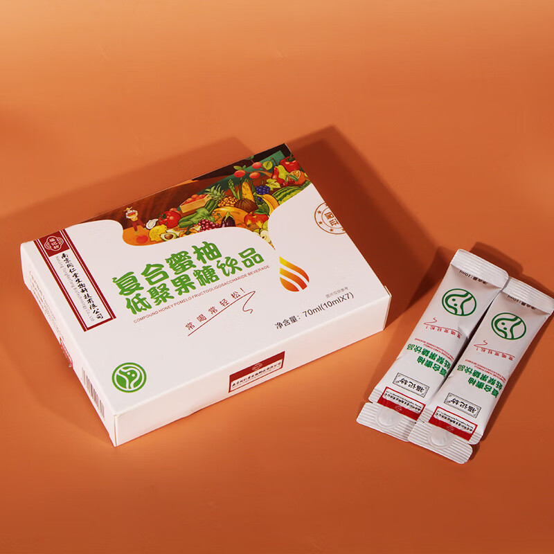 南京同仁堂福记坊复合蜜柚低聚果糖饮品70ml袋装饮料果糖饮液复合蜜柚