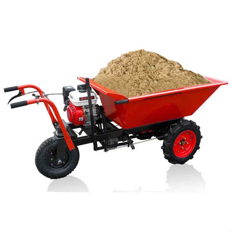 电动鸡公车工地手推车农用独轮车汽油机柴油爬山地爬坡载重王小型定制
