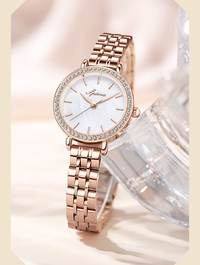 罗拉正品小金表lola女士手表女2022年新款时尚潮流简约气质满天星镶钻