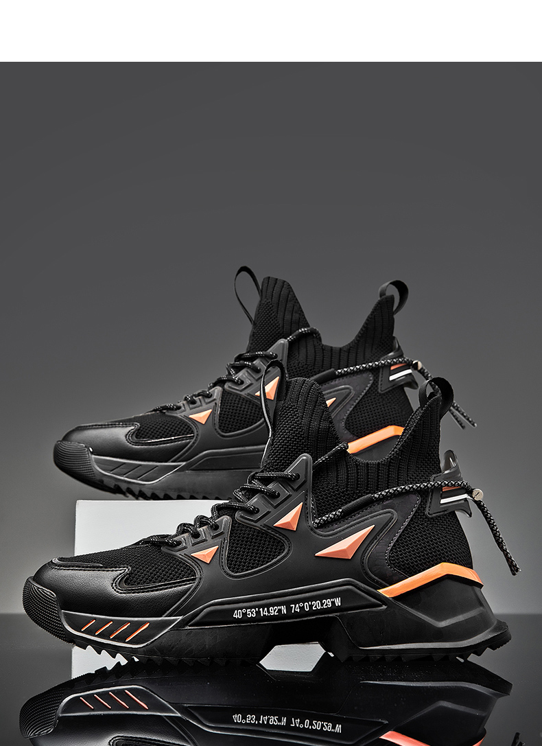 aj男鞋奢品鞋子2022新款ins炫酷跑步运动休闲鞋网红炸街老爹鞋男1米色