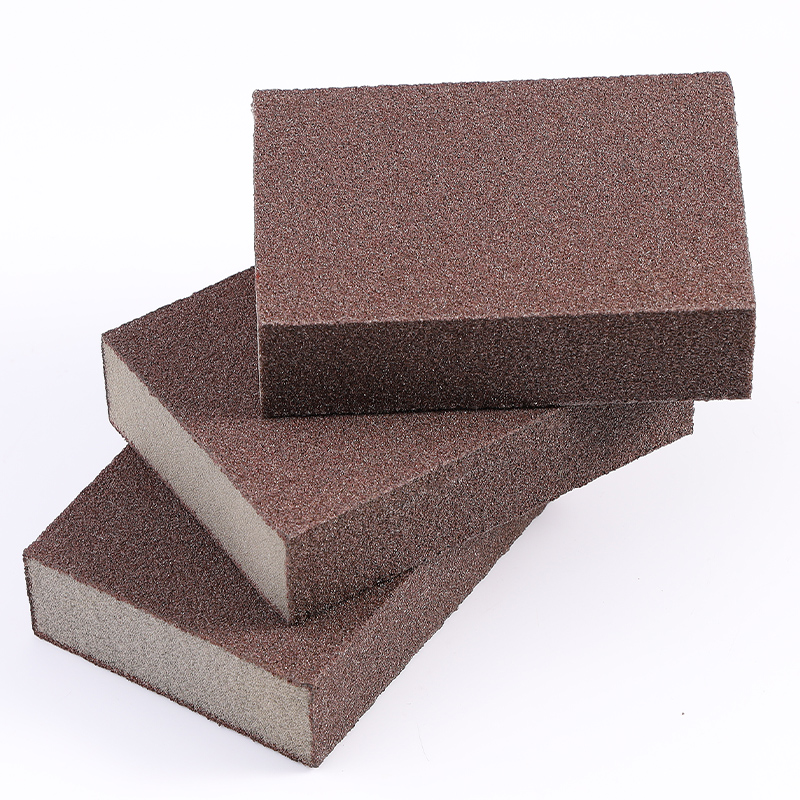 定制海绵砂块红木文玩金属除锈抛光海绵砂纸木工楼梯打磨海绵沙块sn