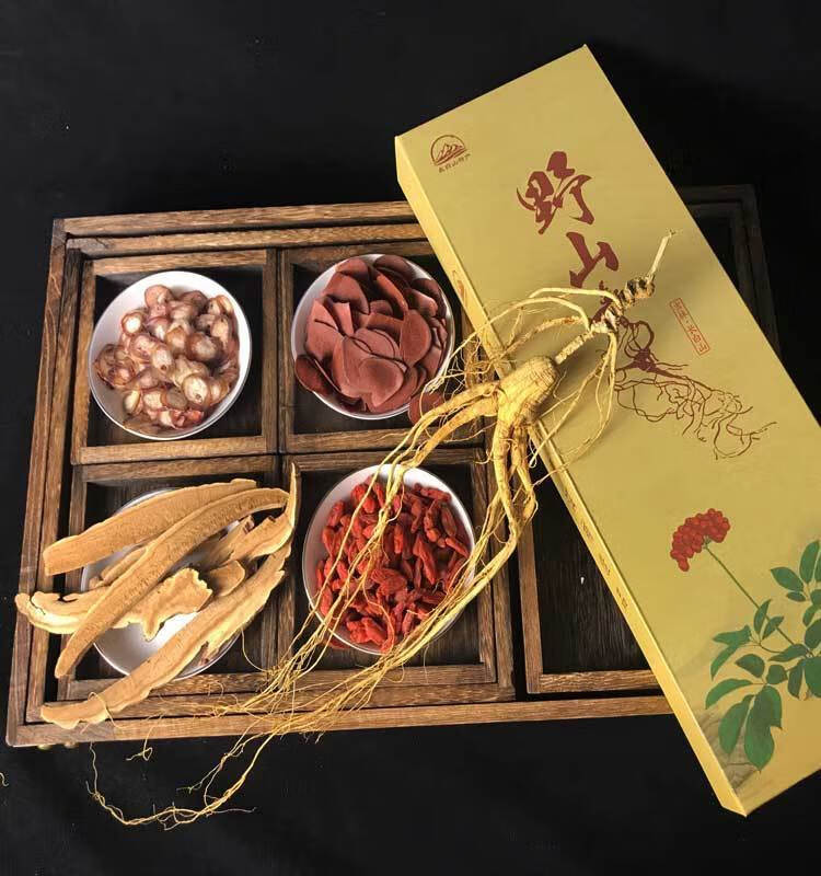 原料高龄野山参东北特产泡酒的药材人生人参野山参林下参人参礼盒