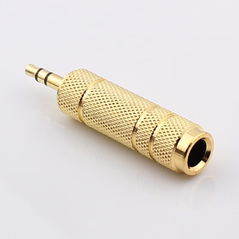 5(6.35)mm公音频转接头电子钢琴鼓耳机麦克风mic音频 6.5公转3.