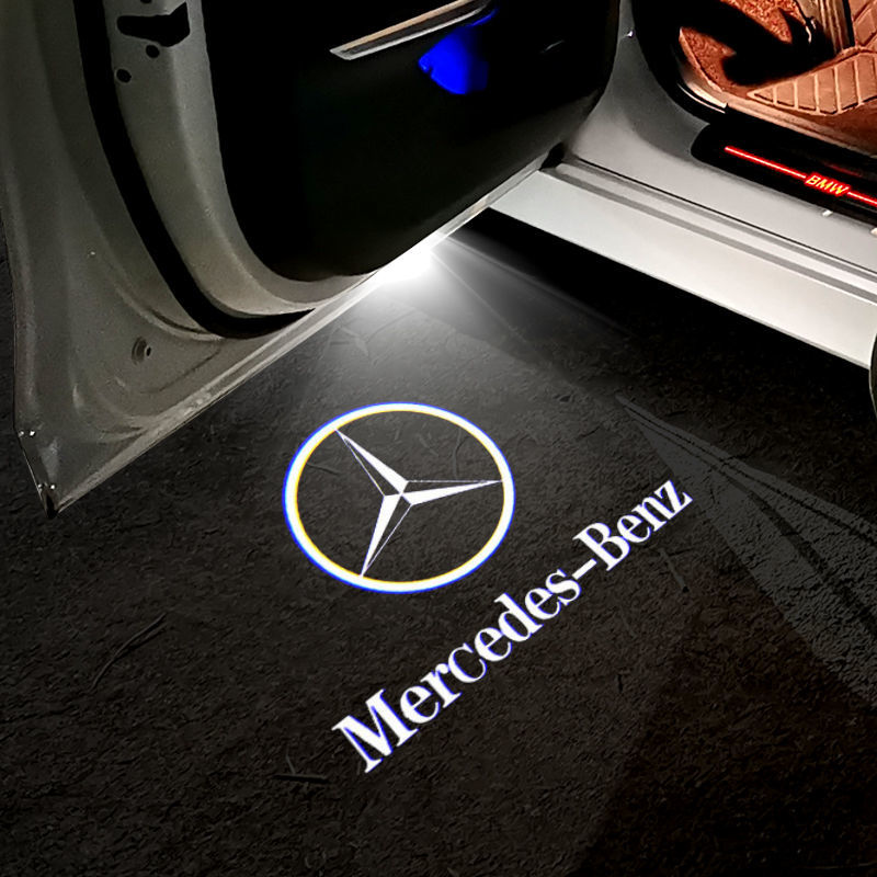 奔驰迎宾灯 奔驰迎宾灯 新e级c级s级glc/e300lc200e260l车门灯改装