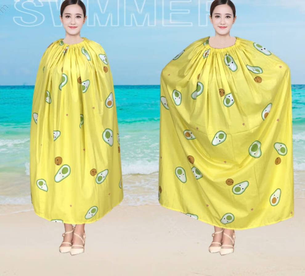 换衣斗篷 户外游泳纯棉换衣裙罩简易便携帐篷遮挡神器换衣斗篷防走光