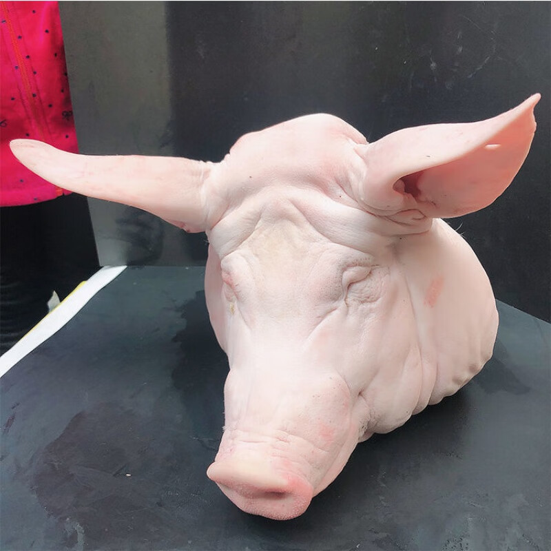 新鲜猪头生猪头整只猪头土猪头猪脸带耳朵猪脸猪头 15斤头/个【图片