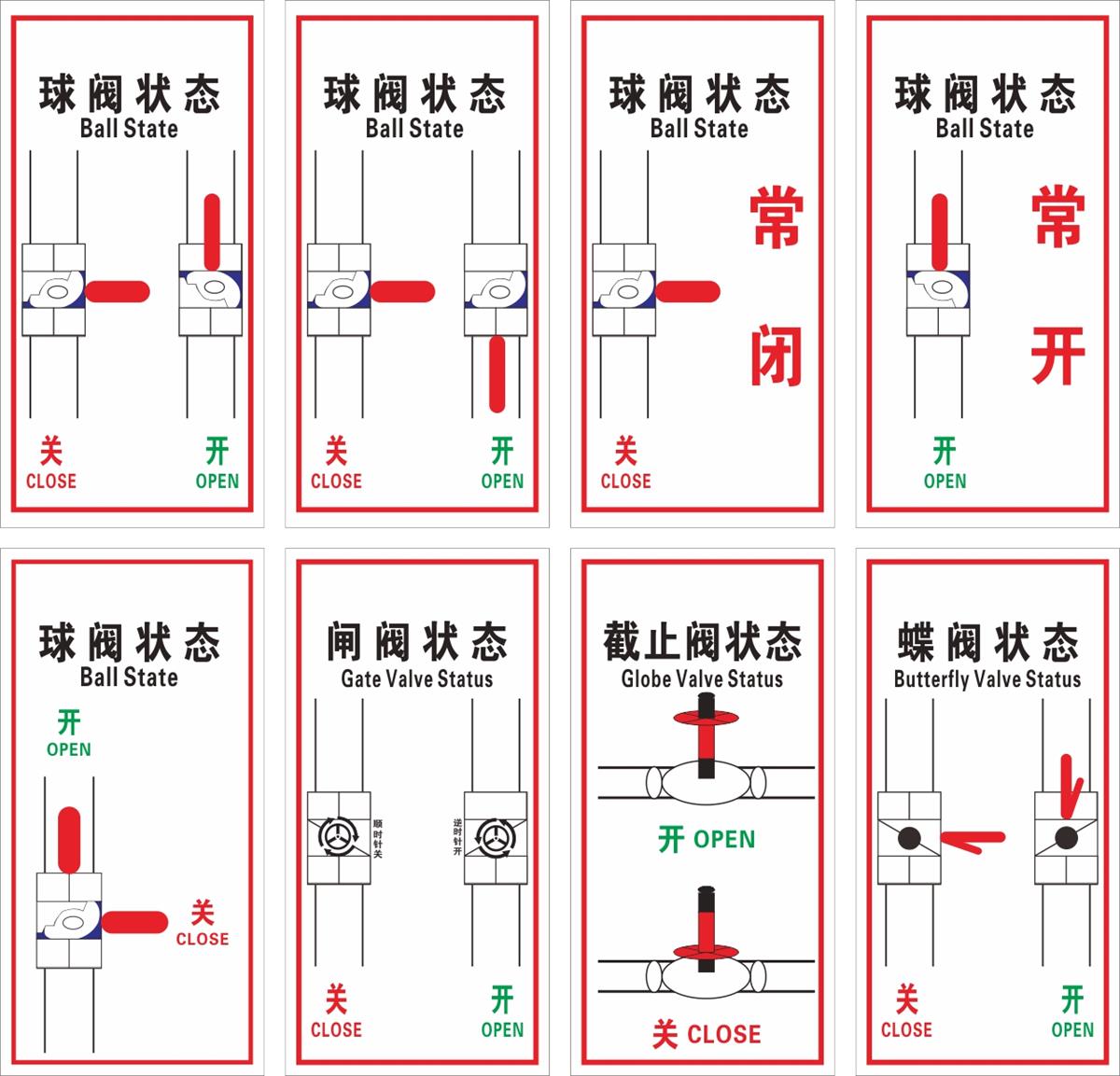 各类阀门开关示意图图片