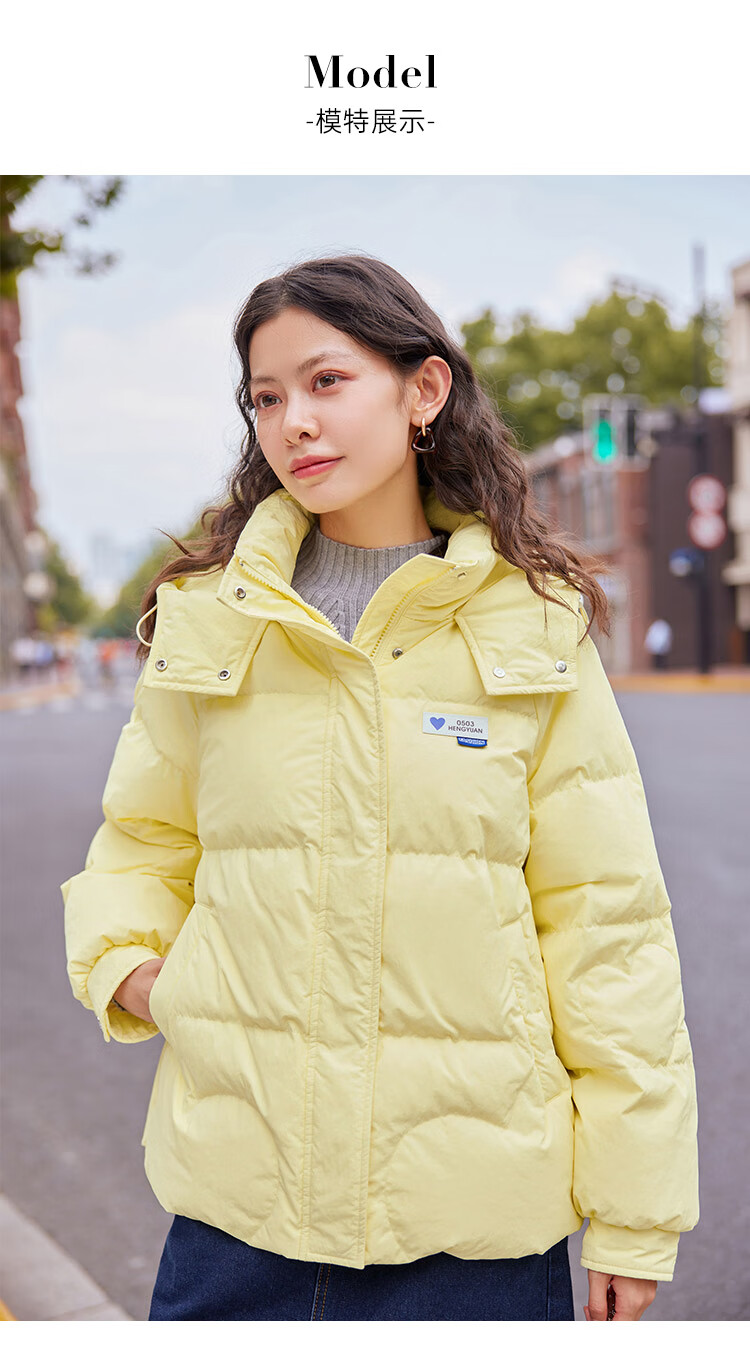 ief/爱依服羽绒服2022年新款女短款白鸭绒时尚加厚冬季爆款面包服3520