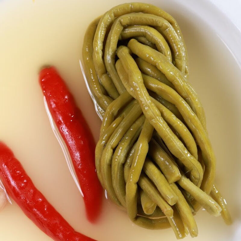 广西酸豆角老坛腌制泡豇豆酸脆咸菜螺蛳粉配菜商用可批发长条酸豆角