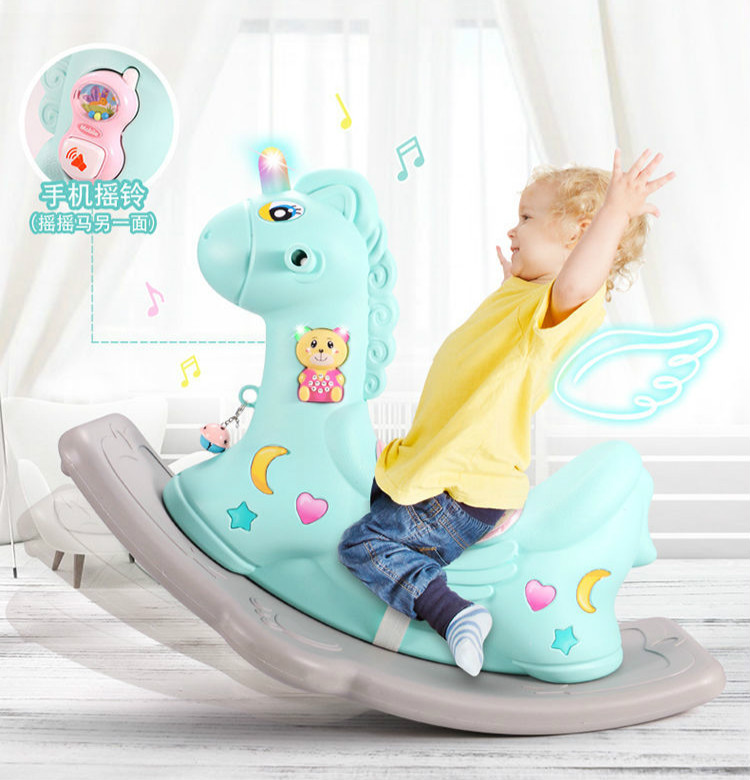 迪士尼婴儿摇摇车马宝宝摇椅摇马防摔木马儿童座椅生日玩具一岁摇摇车
