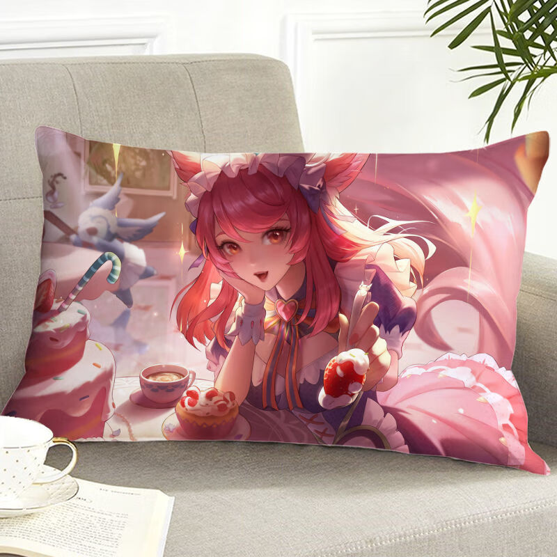 王者荣耀周边全英雄睡觉抱枕床头靠枕鲁班李白诸葛亮貂蝉双面定制祈雪