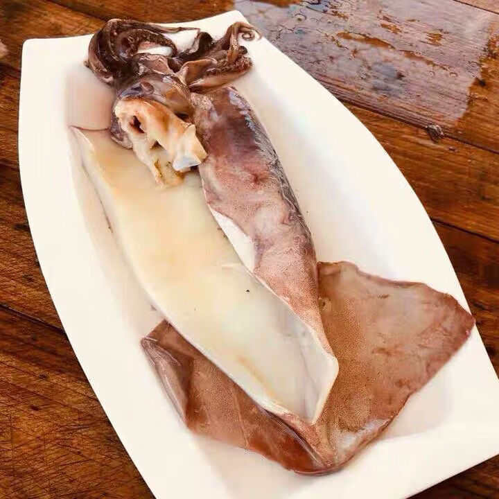 大鱿鱼去头去内脏鱿鱼片八爪鱼章鱼烧烤火锅食材五斤大鱿鱼片尝鲜价