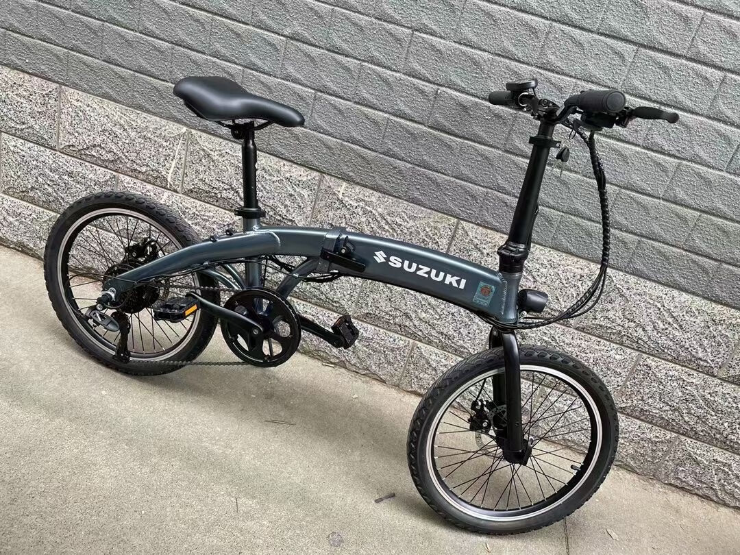 日本铃木自行车铃木折叠车原装进口锂电池助力纯电动通勤车男女通用