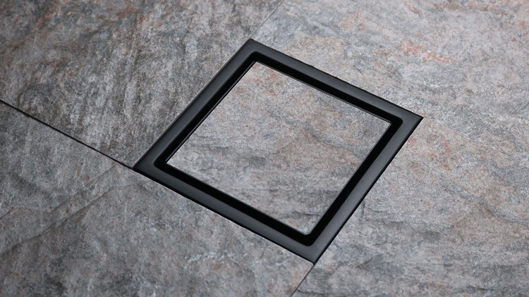 九··牧地漏三角形 304不锈钢镶砖隐形地漏 防臭卫生间淋浴房暗藏