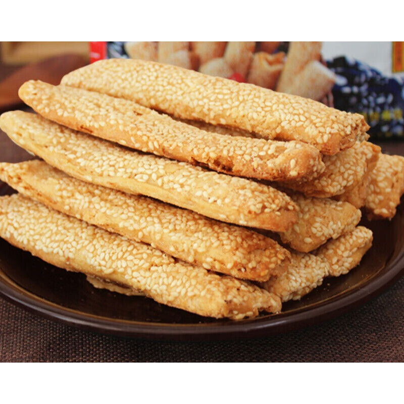 脆饼南通特产360g袋装南通长脆饼芝麻脆饼酥饼传统糕点手工 【西亭脆