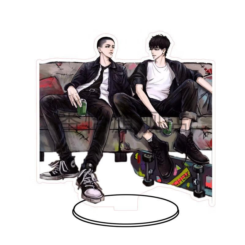 2022新款撒野大立牌动漫蒋丞顾飞广播剧周边双面高清亚克力桌面摆件