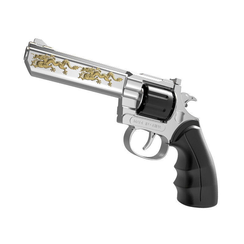 左轮彷真 响炮枪全金属侧开砸子炮枪俄罗斯转盘枪砸响枪玩具不可发射1