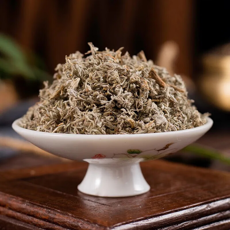 同仁堂野生茵陈500g整颗棵绵茵陈茶散装棉茵陈白蒿新鲜干货茵陈草