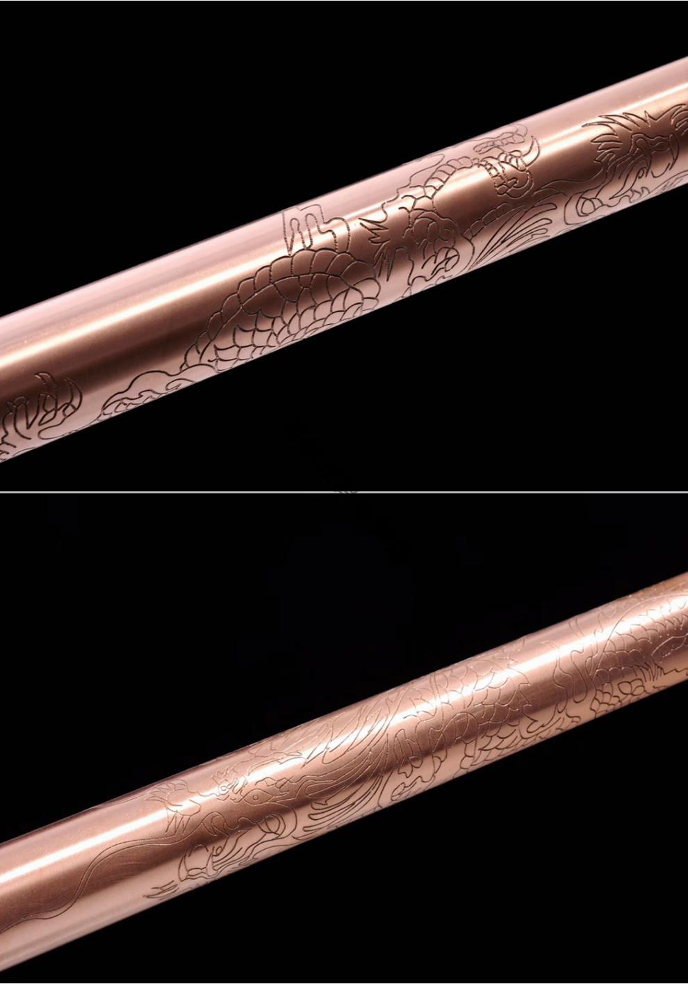 适用于如意金箍棒定海神针齐天大圣紫铜懿匠檀纯实心紫铜如意精雕锻打