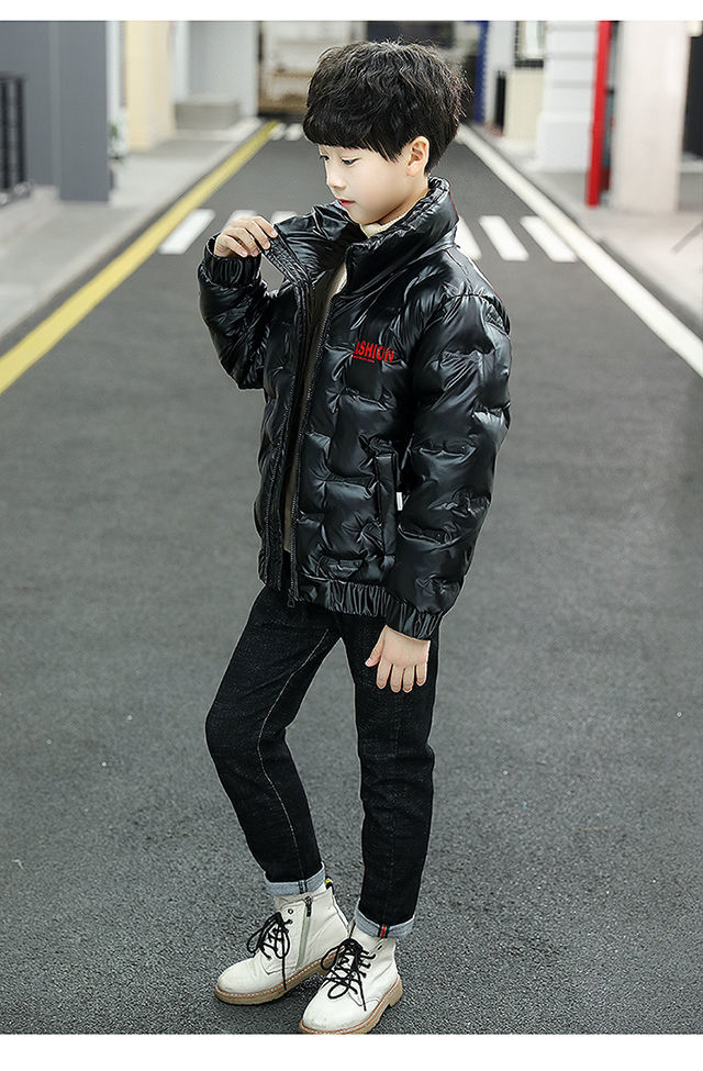 橦华儿童装男童6冬装服外套2021新款中大童8男孩夹棉加厚防寒服15蓝色