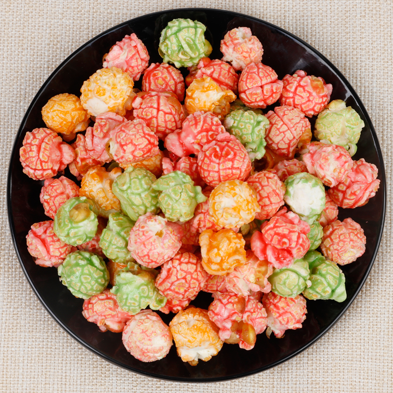 京品优选电影院ktv美式球形爆米花玉米花球型奶油焦糖味散装商用大袋5