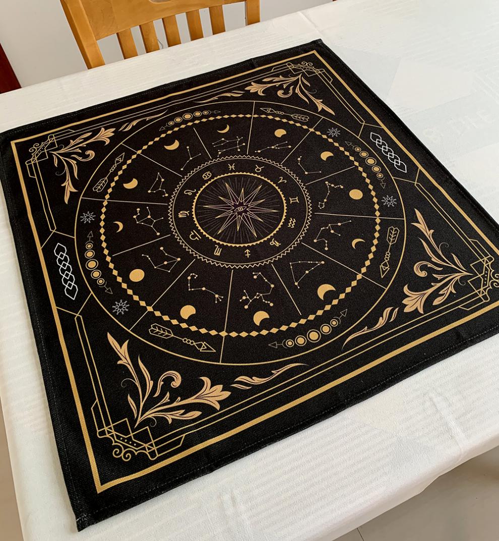 吾诺 可定制 塔罗牌桌布 背景布 塔罗布推牌布 1 85-85cm【图片 价格
