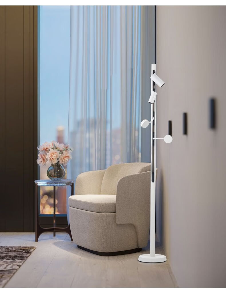 磁吸轨道落地射灯展厅客厅卧室投影氛围灯摄影直播补光网红落地灯