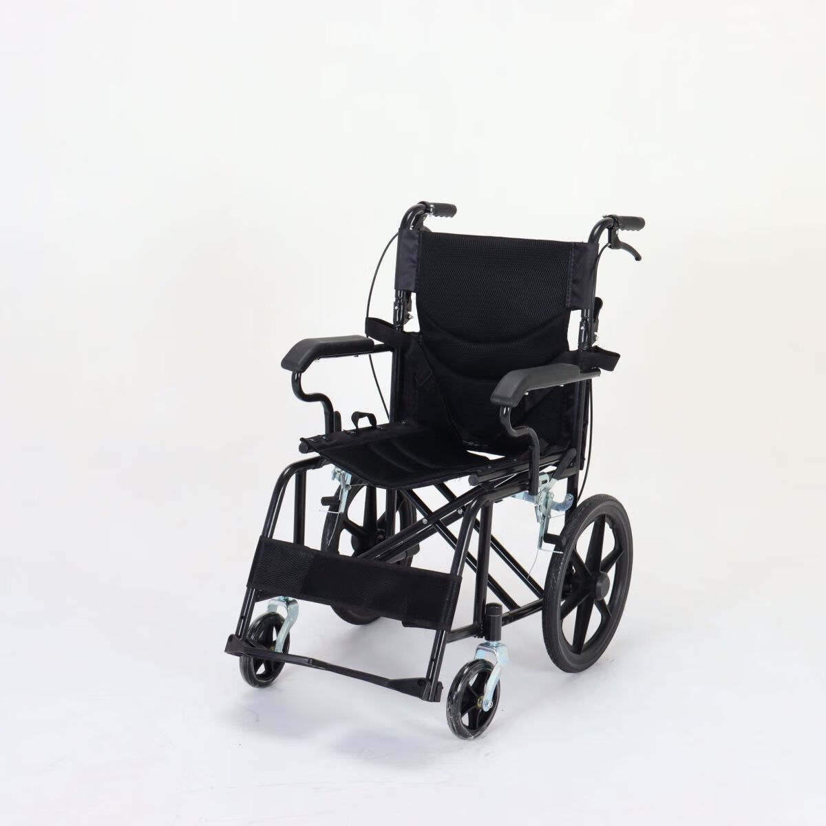 小轮轮椅折叠轻便便携旅游出行手动手推残疾人代步车儿童轮椅车 24寸