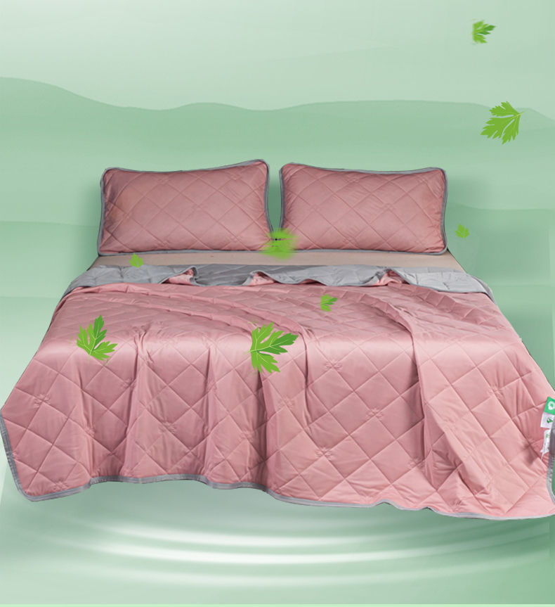 夏天冰丝凉席a类艾草凉感丝驱蚊夏凉被夏被空调被玻尿酸冰丝夏被夏季