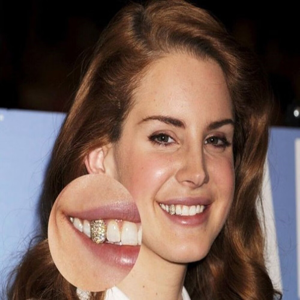 嘻哈牙套 hiphop金牙套单颗牙齿 嘻哈假牙套 万圣节炫酷饰品 单颗枪黑