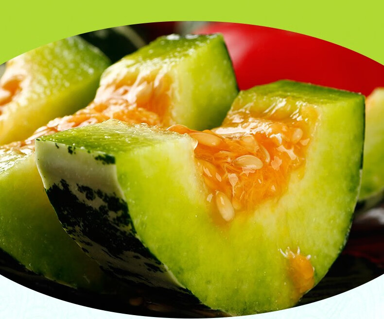 博洋9号甜瓜羊角蜜香瓜玲珑香瓜礼盒脆甜多汁新鲜水果精选大果3斤普通