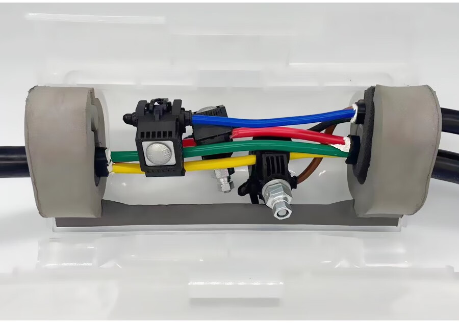 灌胶防水接线盒户外路灯水下地埋电缆分支一进二出注胶绝缘保护盒电缆