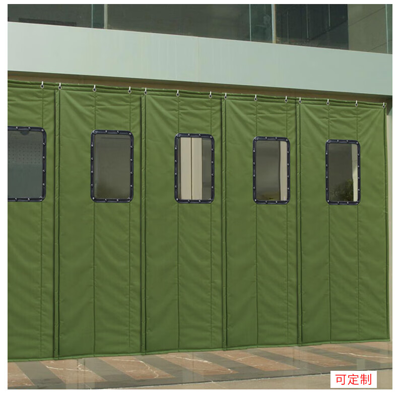 冬季加厚棉门帘子寒保暖家用冬天保温挡风空调隔音帆布商用加厚水布绿