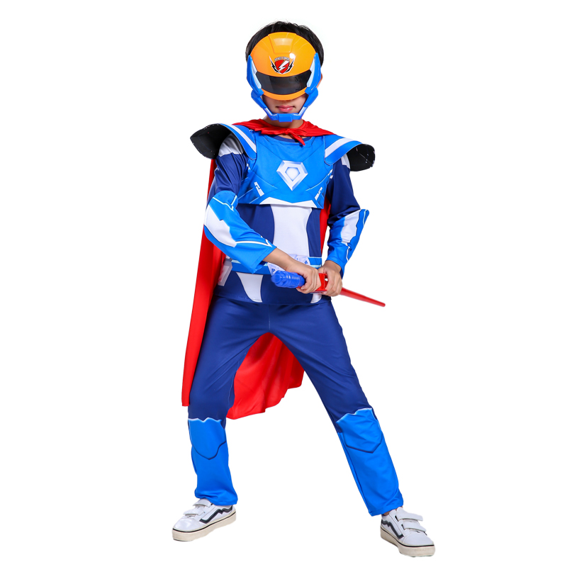 铠甲勇士头套mini特工队x衣服儿童铠甲勇士cos服装卡通动漫福特套装