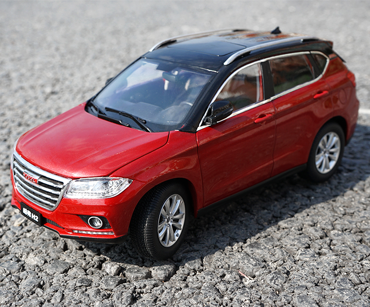 原厂长城合金模型车1:18 哈弗 h2 haval 哈佛 越野 汽车 马尔斯红(黑